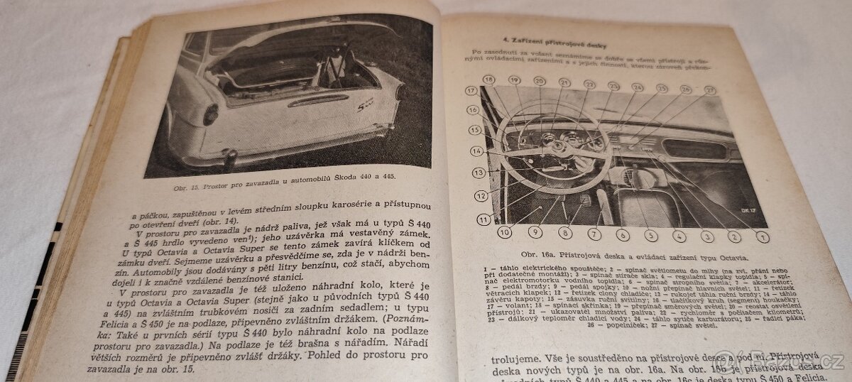 Škoda veterán. typy 440 Octavia Felicia popis údržba opravy - 6