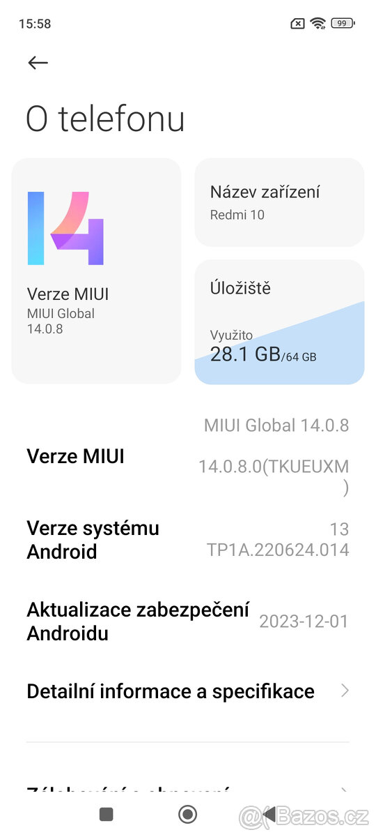 Xiaomi Redmi 10, 4GB/64GB Sea Blue - 6