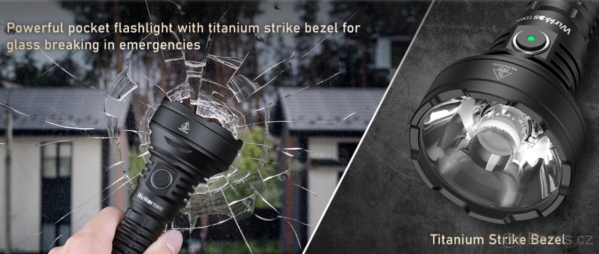 svítilna WURKKOS TD01 USB 2200 L, LED, 5000mAh,1035m - 6