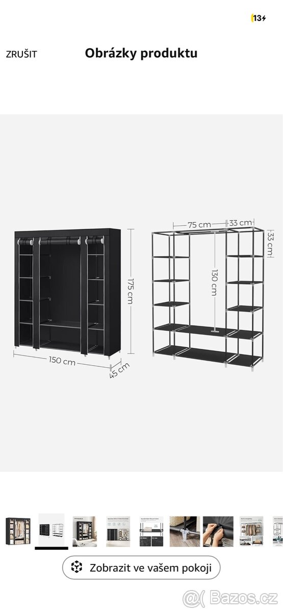 Šatní skříň skládací - 6