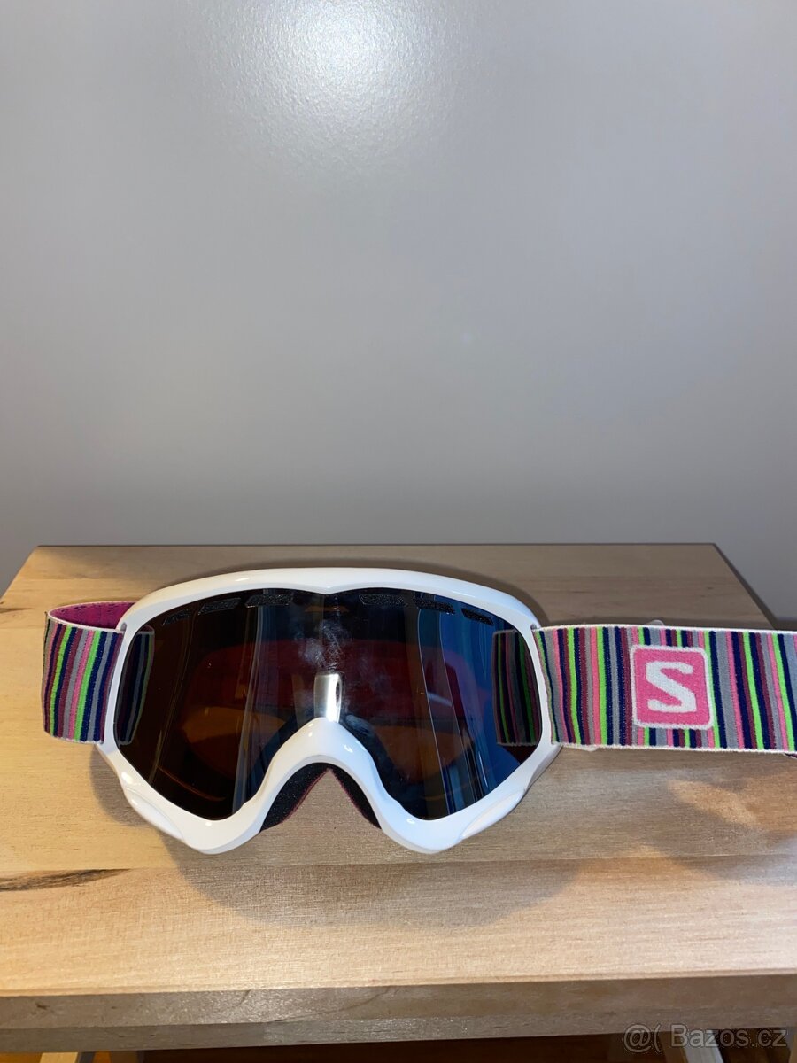 Salomon lyžařská helma + brýle - 6