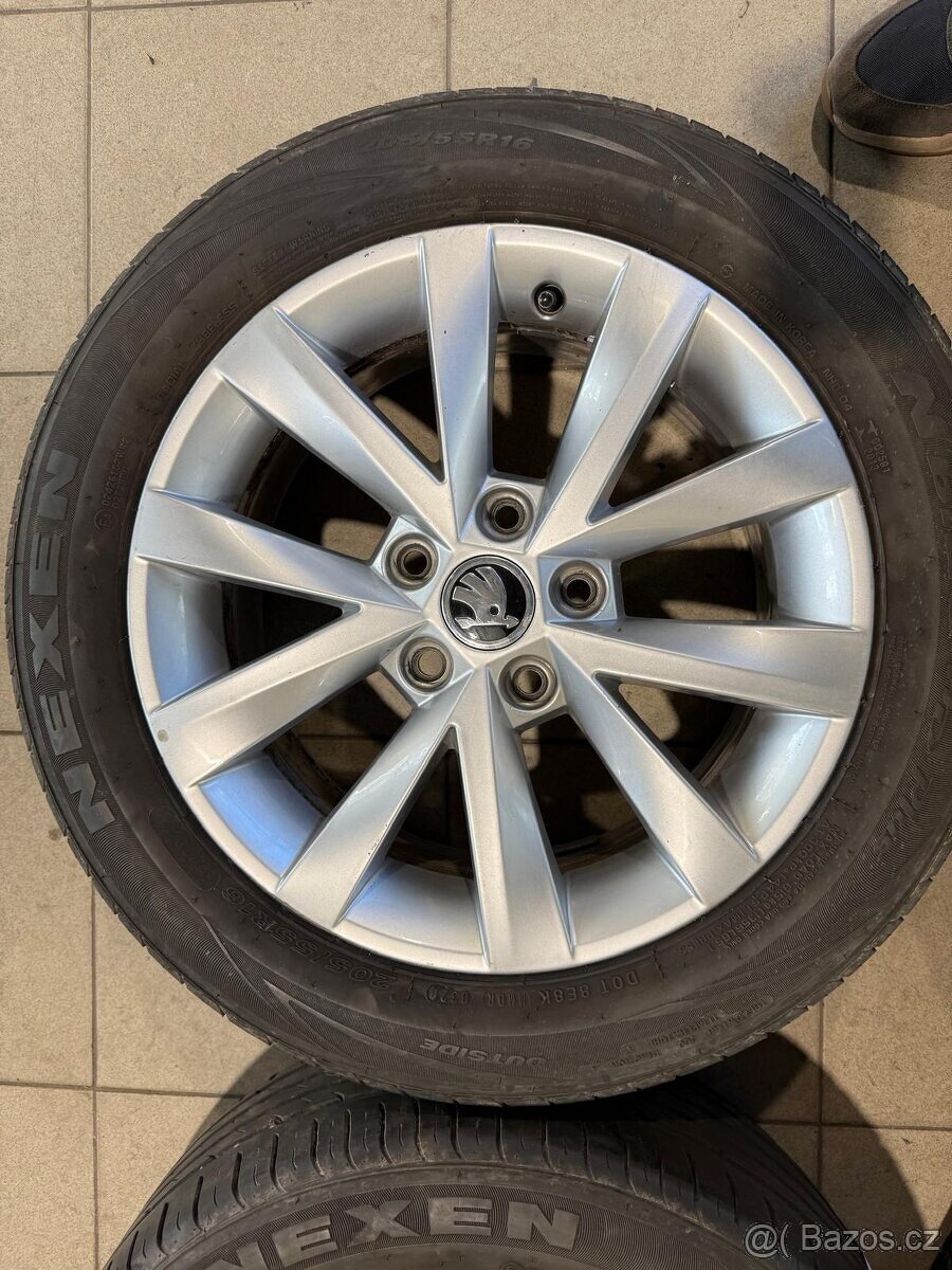 Alu kola ALCATRAS R16 5x112 ET46 + Letní pneu 205/55 R16 - 6