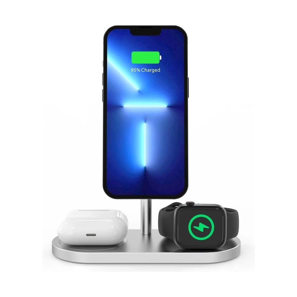 CubeNest S313 Pro 3v1 magnetická bezdrátová nabíječka - 6