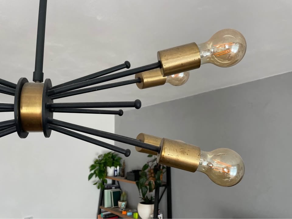 Lustr kovový industriální design - 6