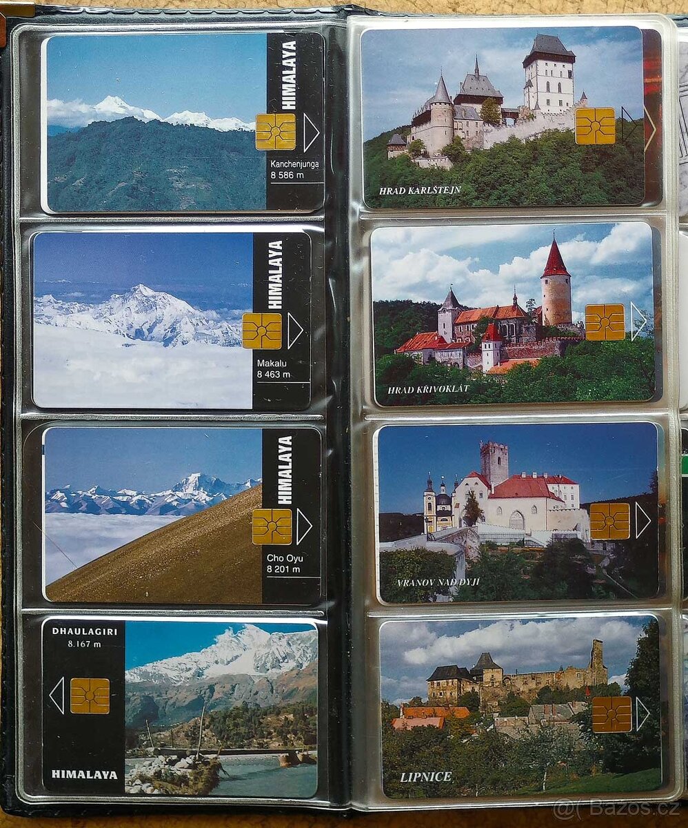 Telefonní karty z devadesátých let ČR + celý svět - 6