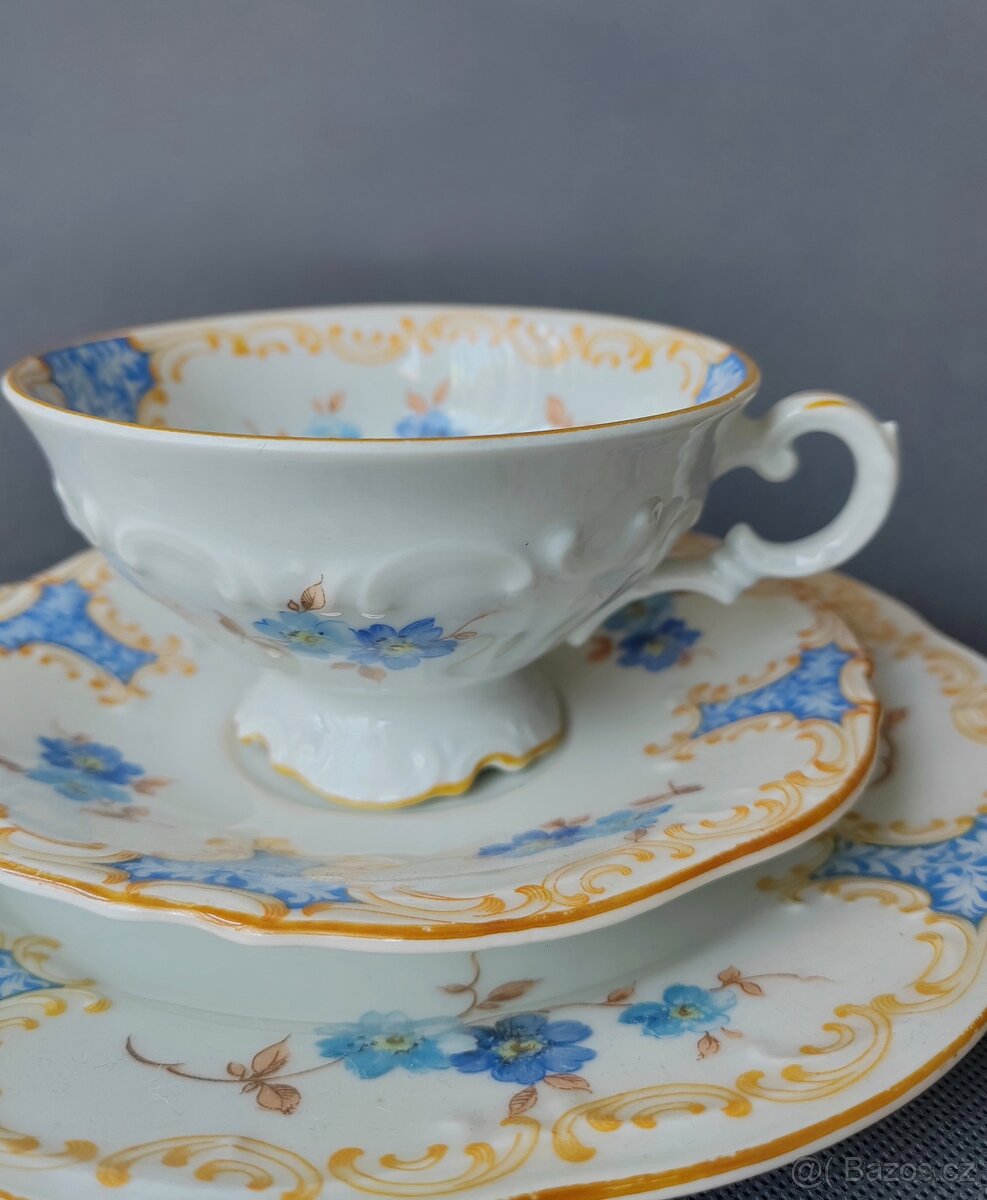 Starožitná porcelánová čajová sada od Schumann Porzellan - 6