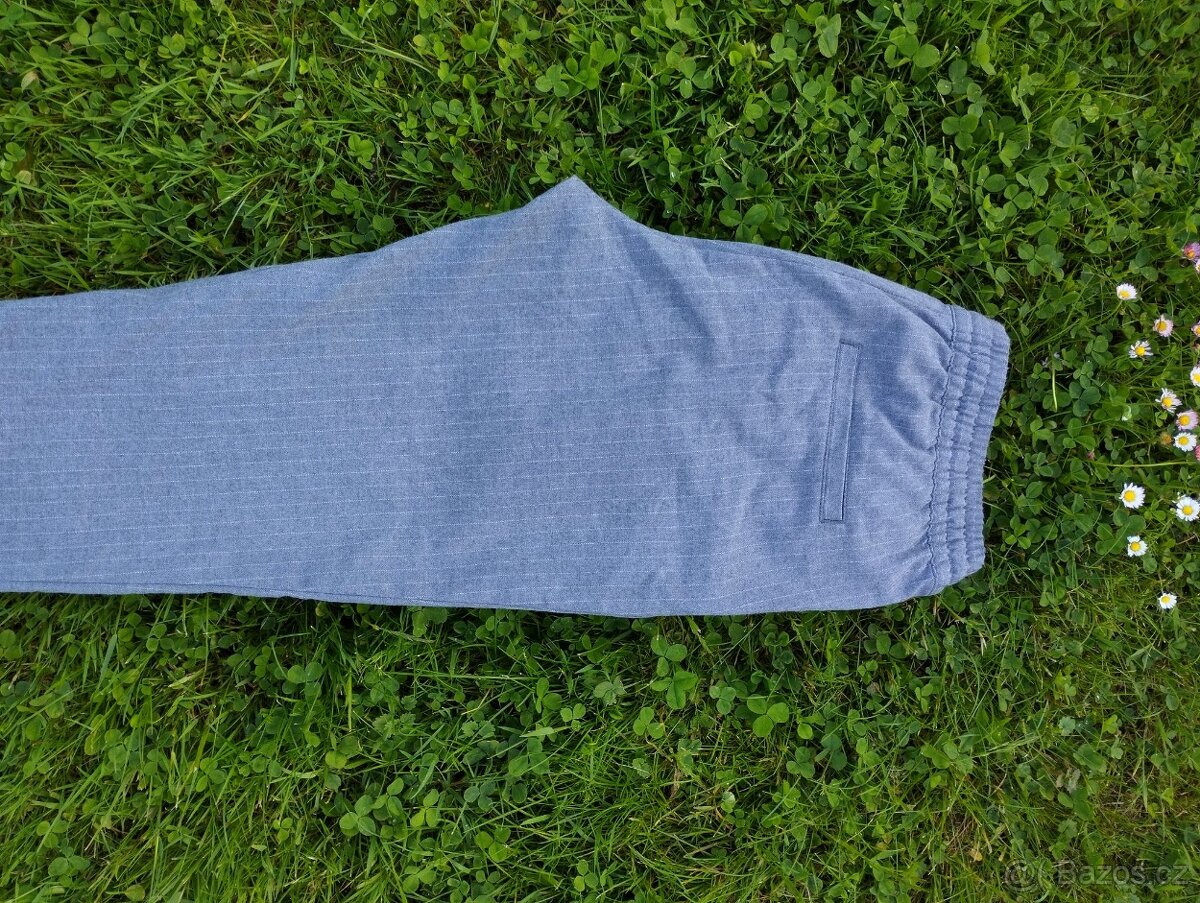 7/8 šedé dámské kalhoty - 6