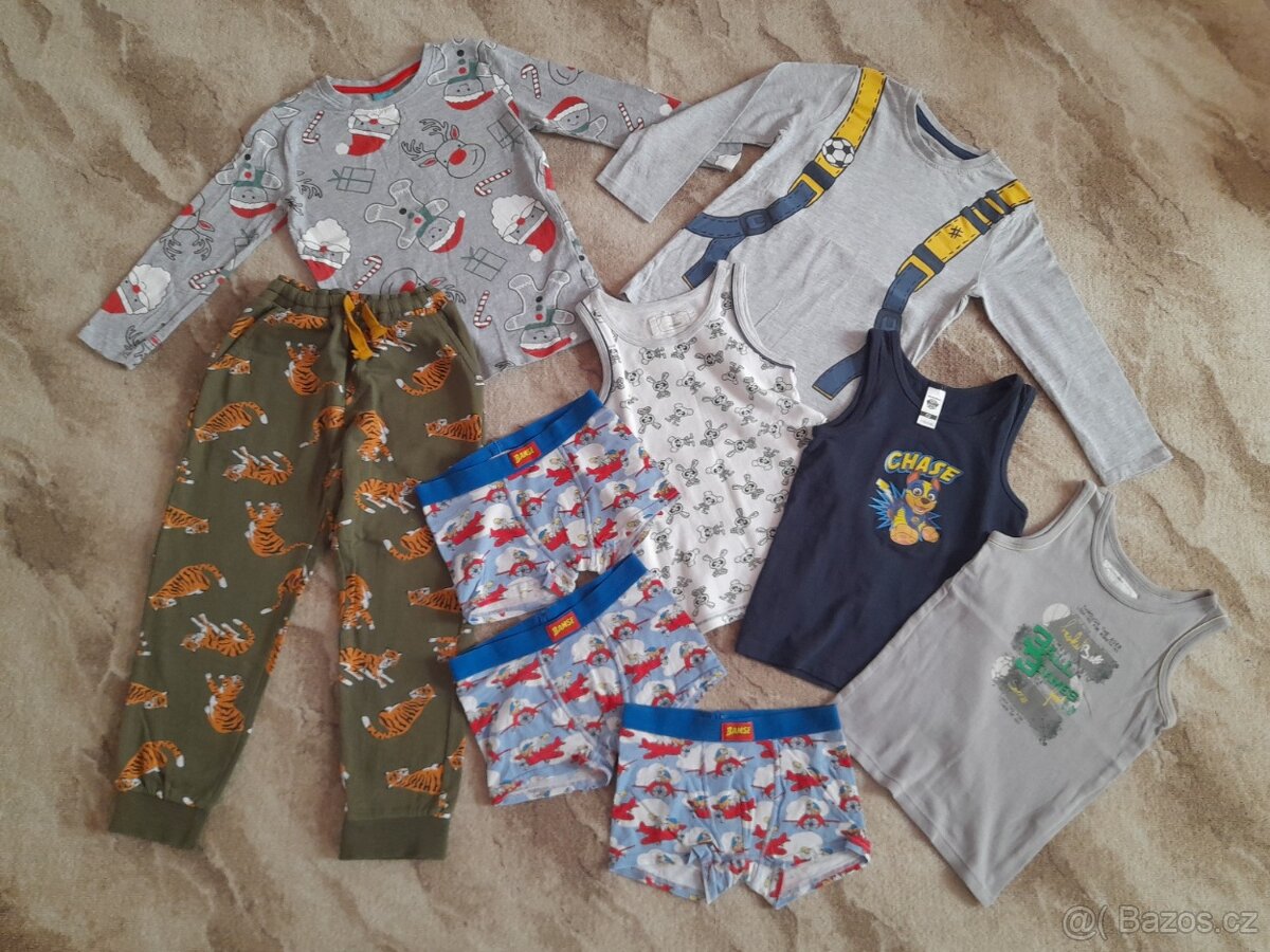 11x balíček oblečení kluk vel. 110-116/122 - 6