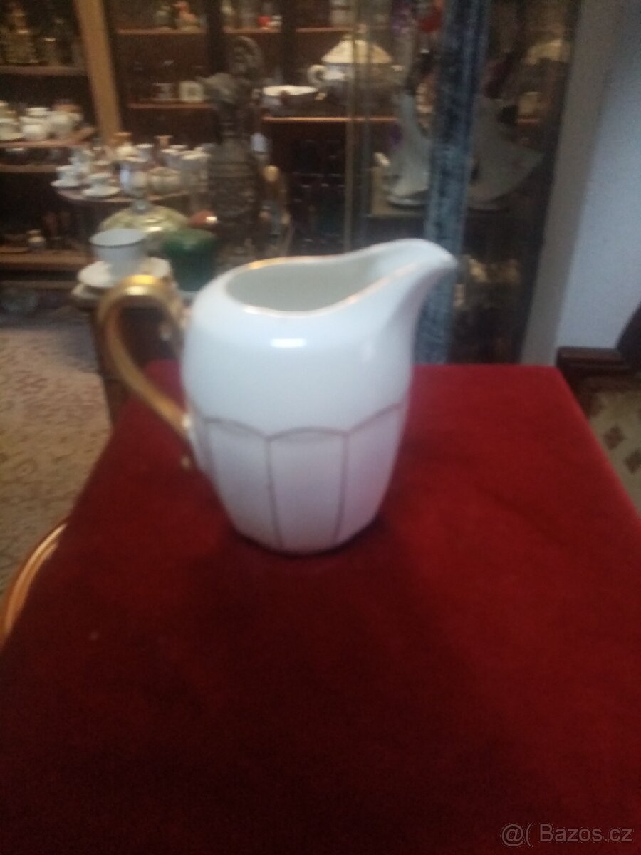 Starožitná porcelánová konvice na mléko - 6