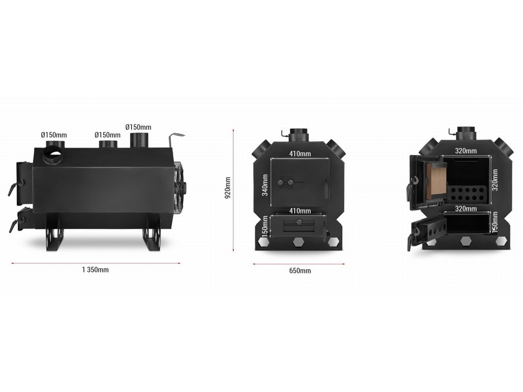TEPLOVZDUŠNÁ PEC KAMNA, KOTEL NA TUHÉ PALIVO 15-50 kW - 6