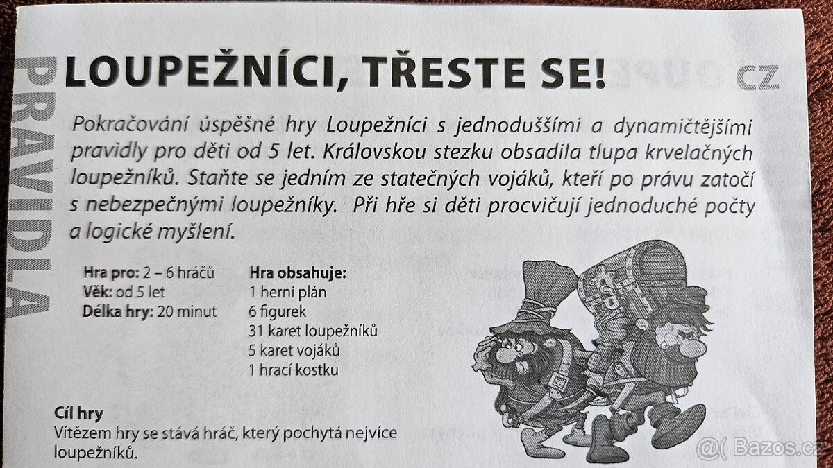 Loupežníci, třeste se - desková hra - 6