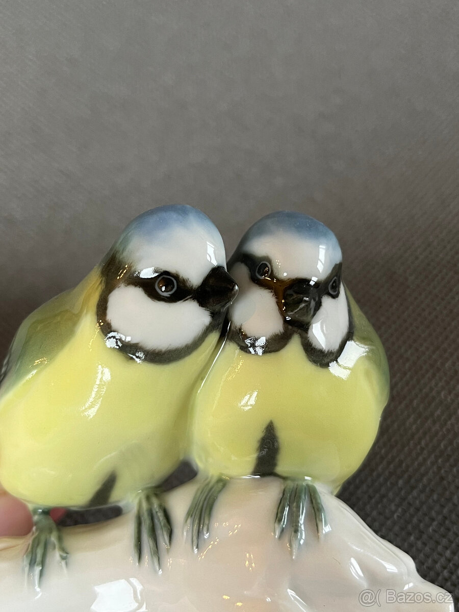 Hutschenreuther Soška Sýkorky 8 cm, L. Foucar - 6