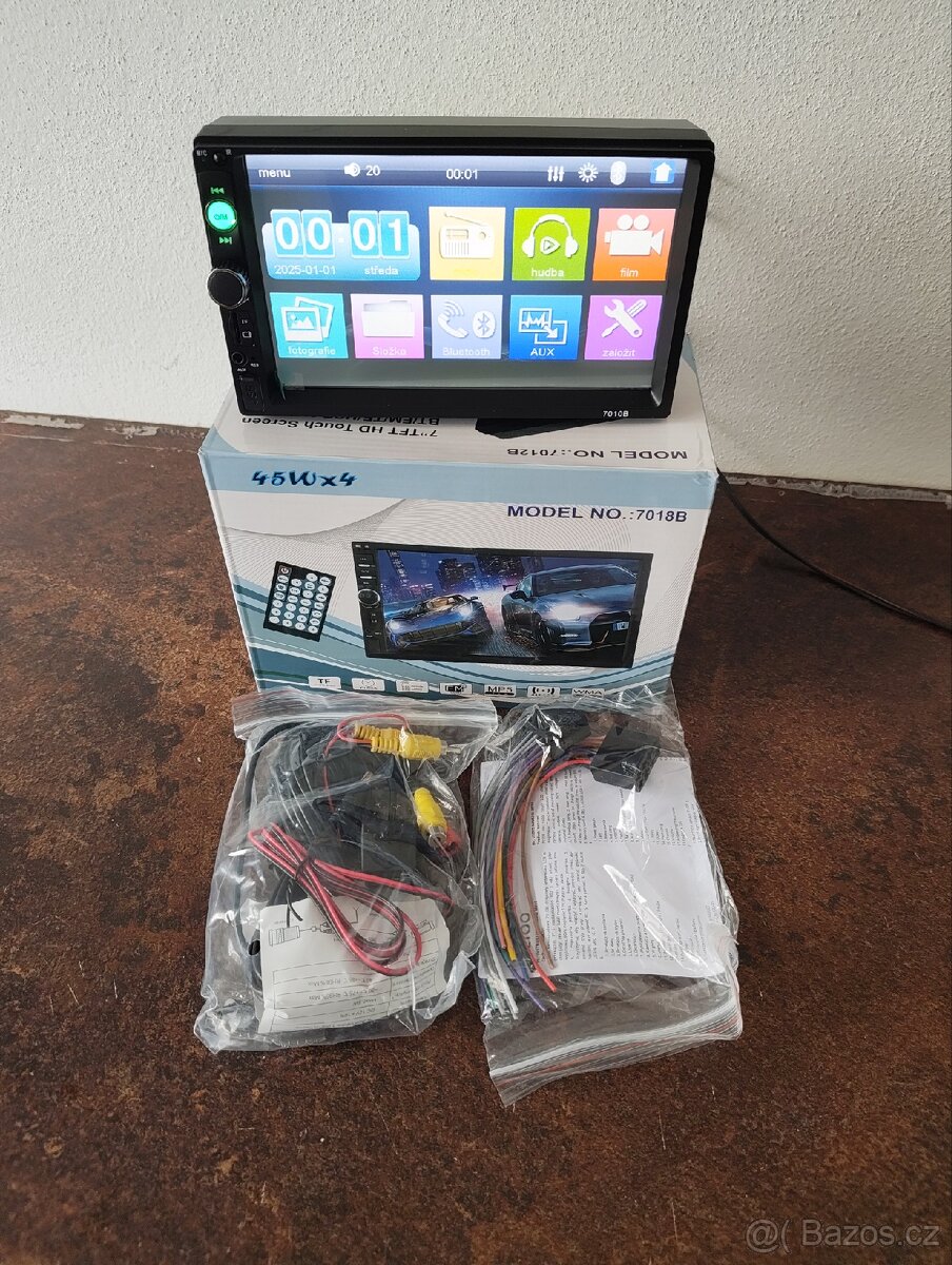 NOVÉ 2DIN autorádio 7010B + kamera ZDARMA, 7" Bluetooth - 6