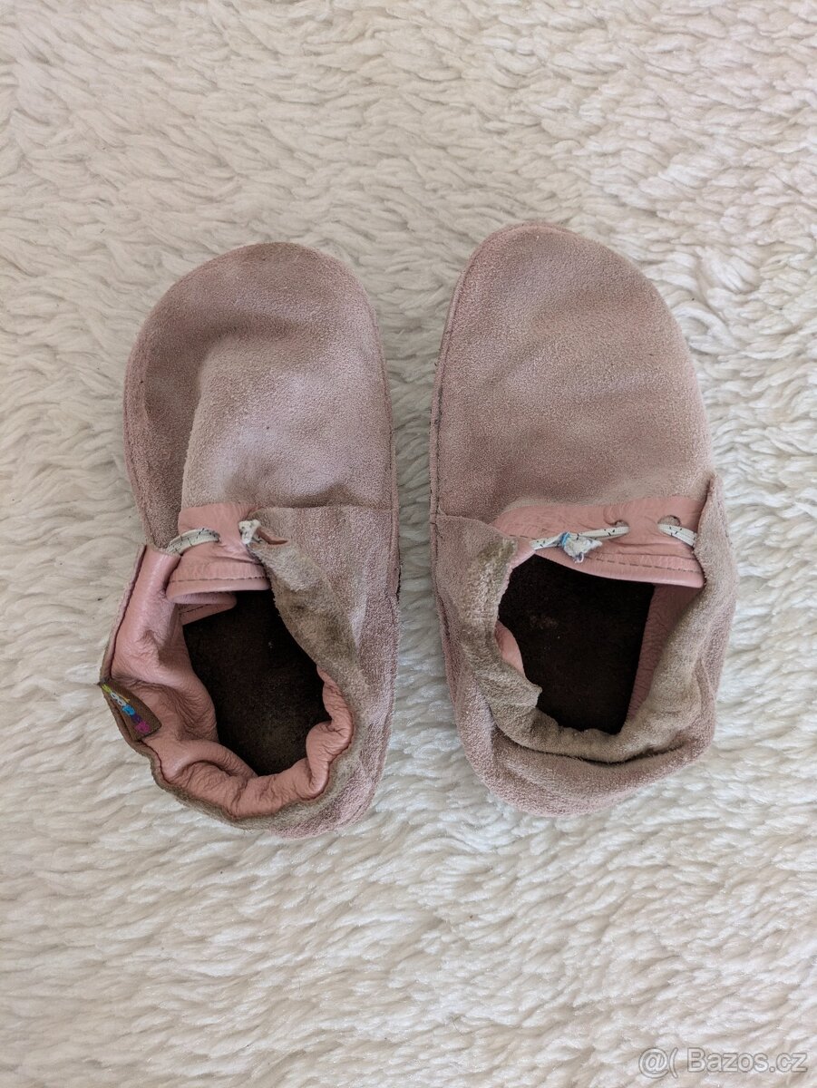 Handmade Barefoot kožené capáčky - 6