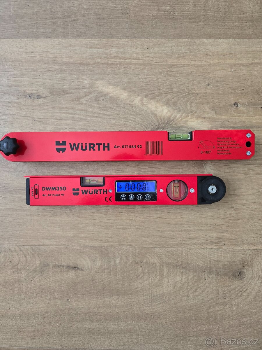 Wurth digitálna Magnetická vodováha uhlomer nové - 6