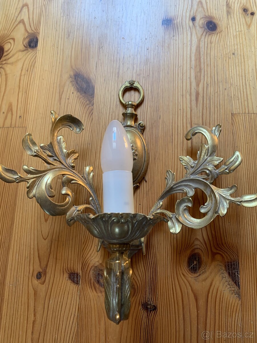 Historická mosazná svítidla - 6
