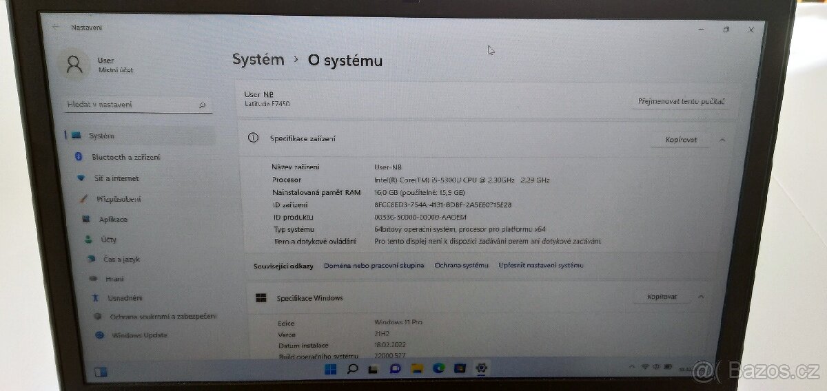Dell Latitude E7450 i5 16GB FullHD 14" Win 11 přidám ZDARMA - 6