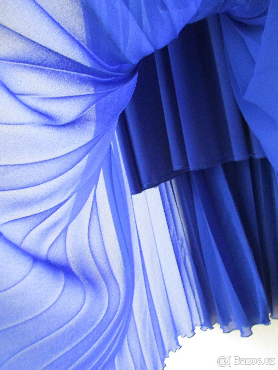 Dámské šaty midi plisované modré Numoco XL 42 - 6