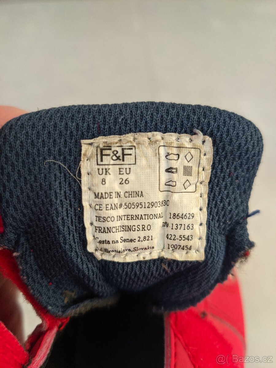 Dětské boty F&F Spiderman, vel. 26 - 6