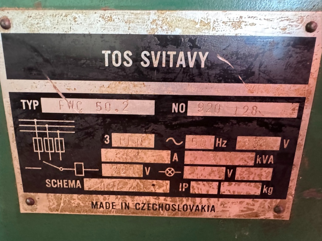 Čtyřstranná fréza , hoblovačka TOS FWC 50,2 Čtyřstranka - 6