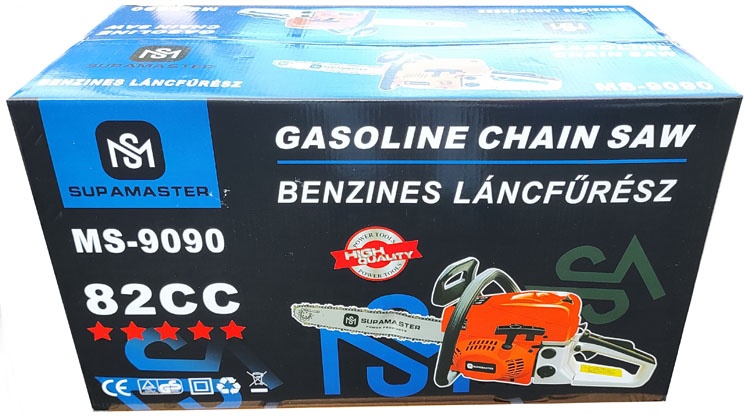 Benzinová motorová řetězová pila motor 82cm³ - 6