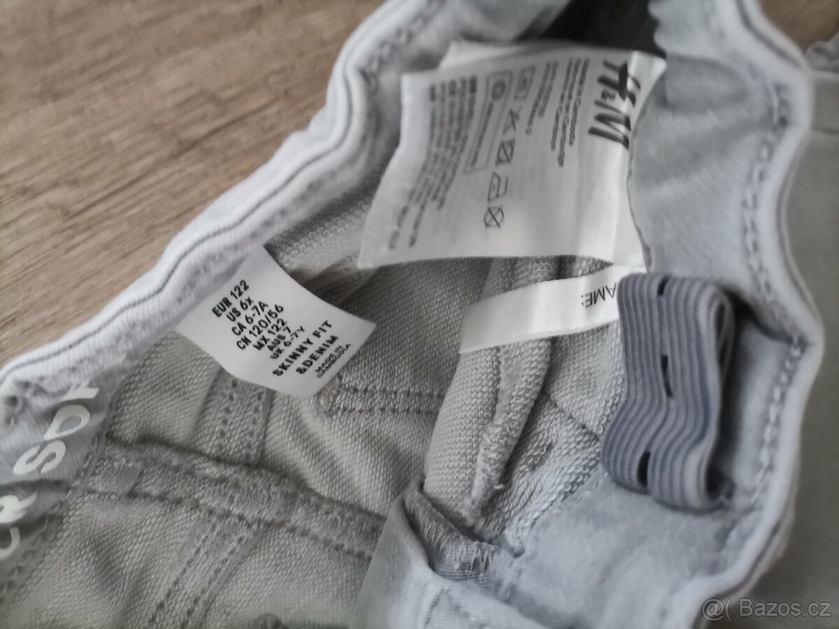 Dívčí kalhoty, rifle, vel. 116, 122, 6 let - 6