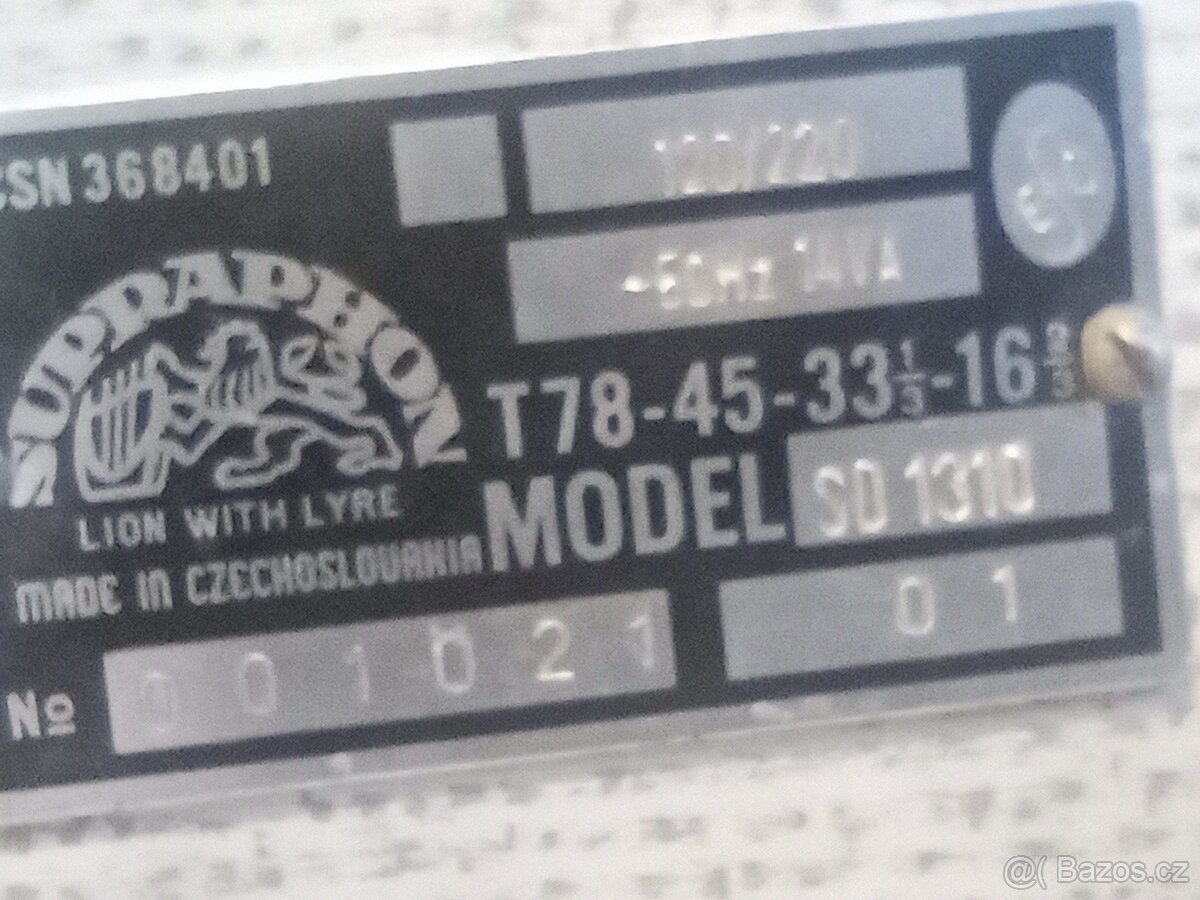 Supraphon gramofon - 6