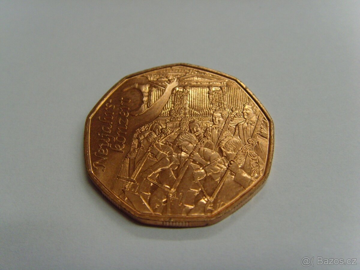 4x pamětní euromince Rakousko 5 euro 2016-2019 - 6