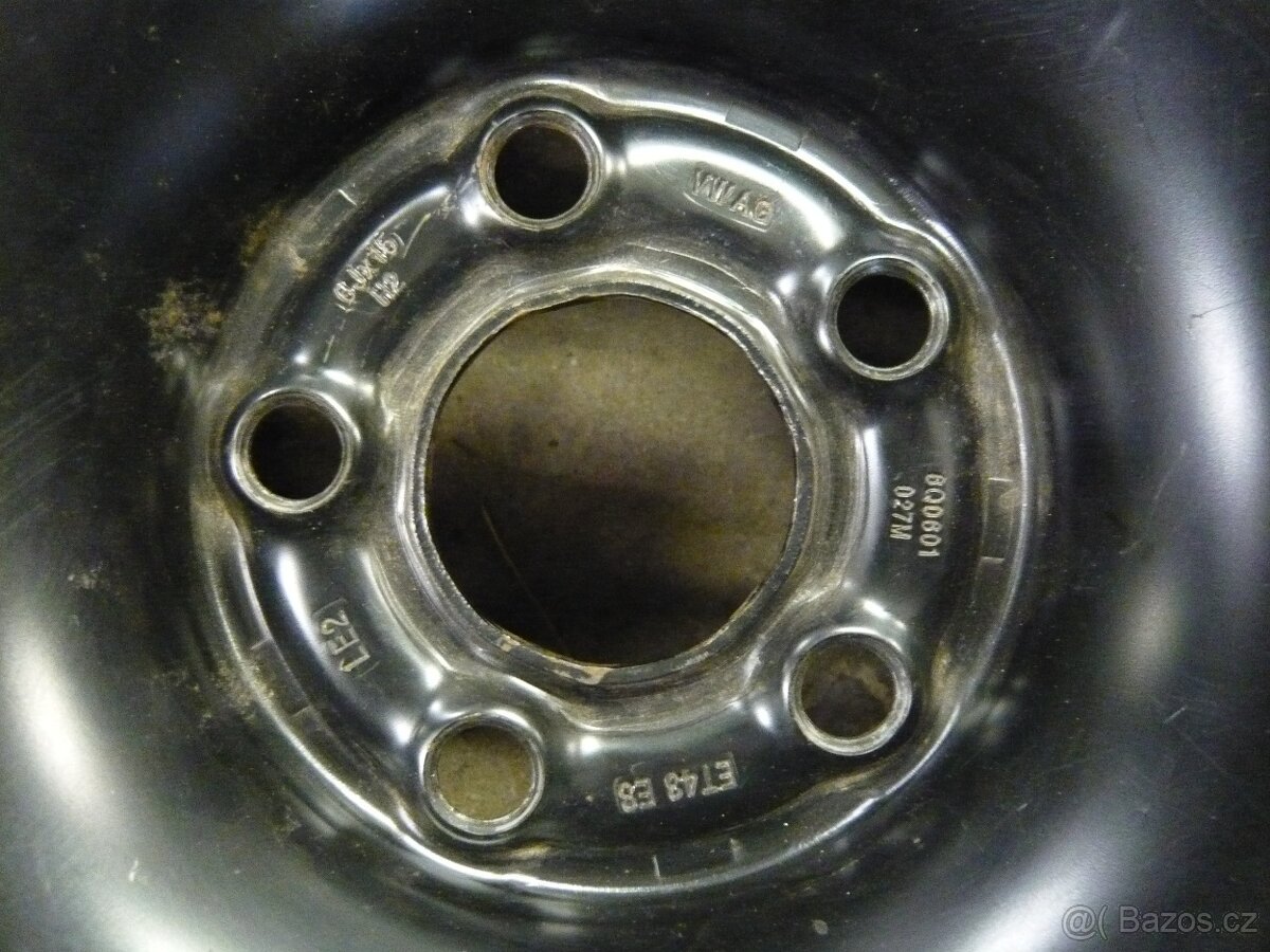 Disk Škoda 15", kolo15",ocelový disk 15. - 6