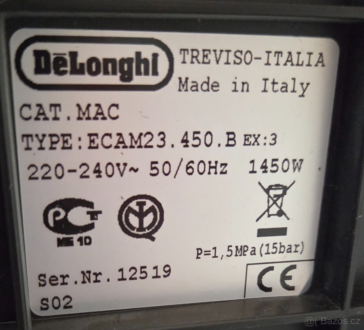 Delonghi ECAM 23.450.B EX:3 - 6