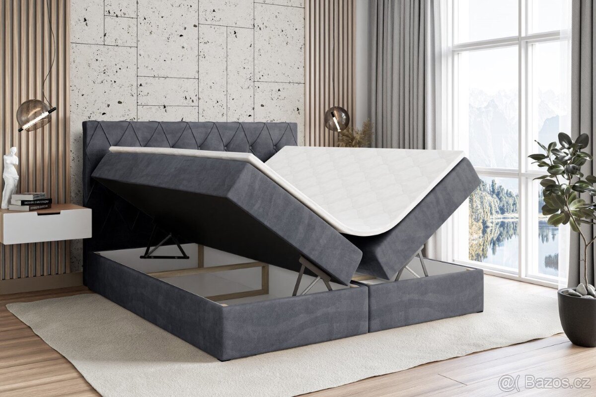 Čalouněná postel Nadine 160/180x200cm Nová - 6