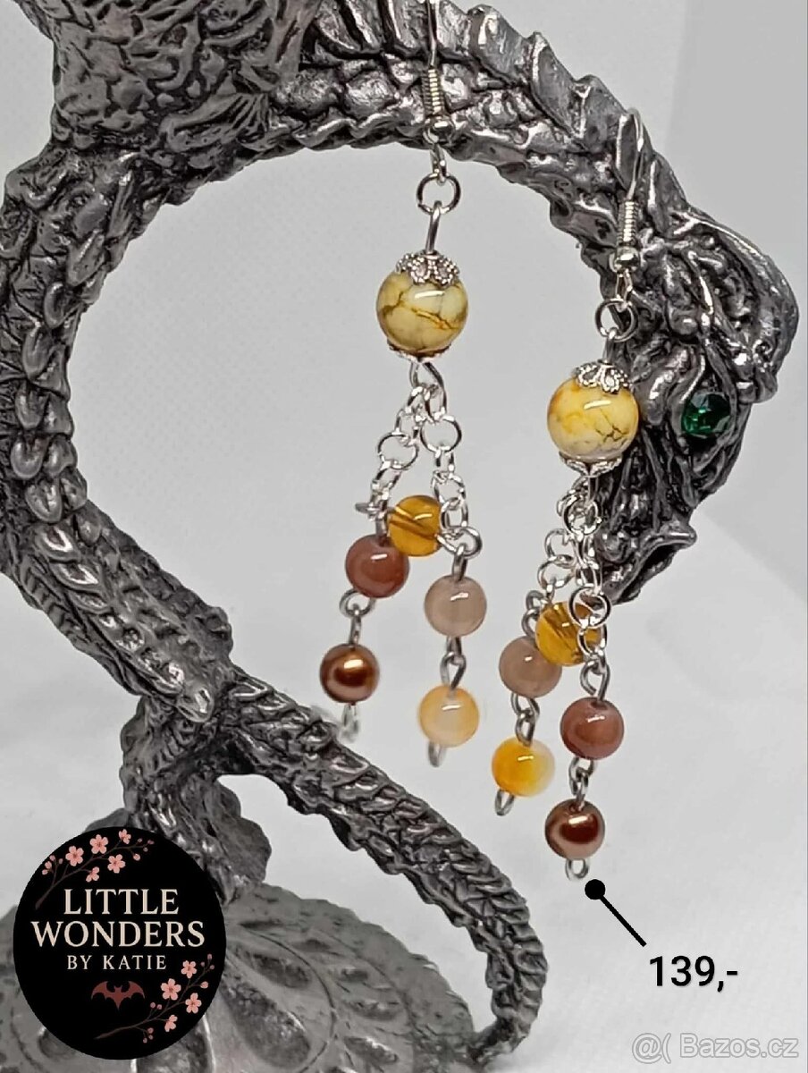 Handmade náušnice Dlouhé - 6