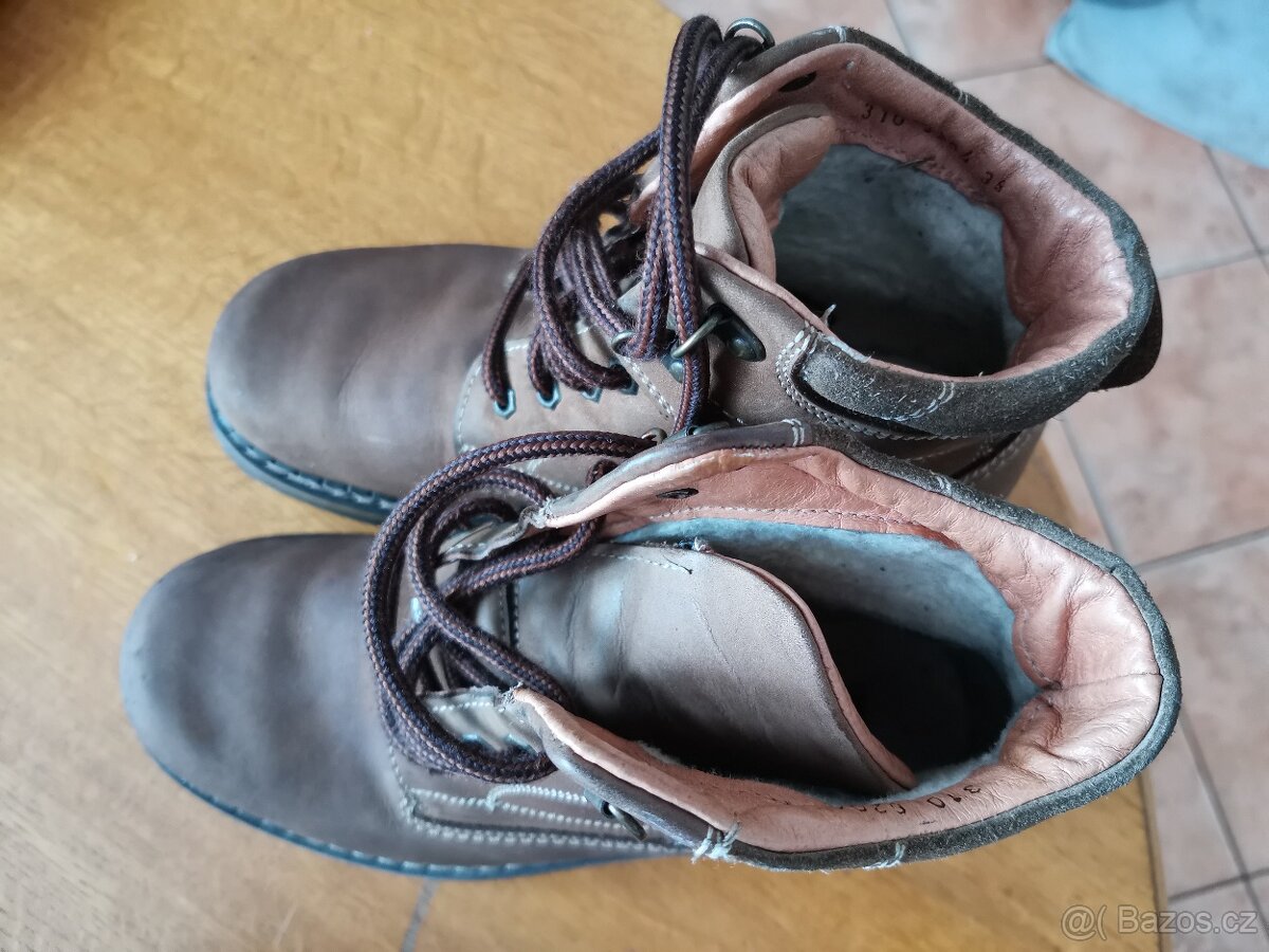 Použité kožené zimní boty 38 - 6