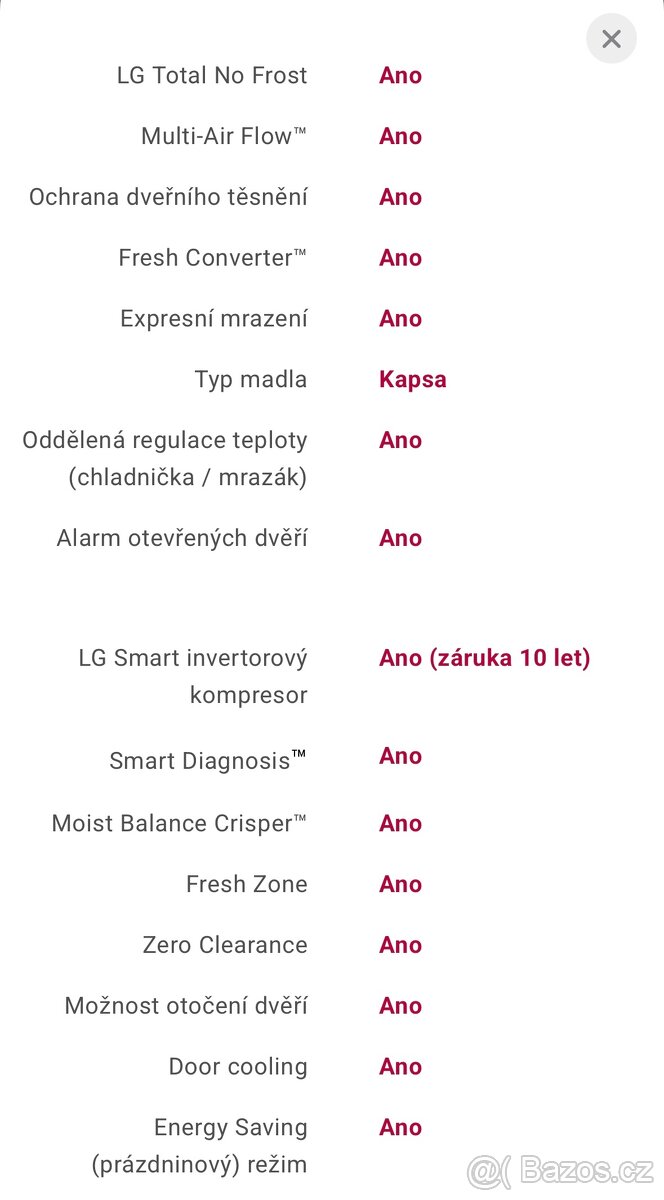 Prodam v zaruce lednici z mrazakem LG - 6