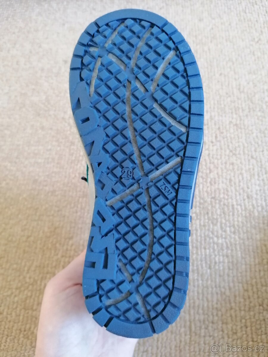 Nové modrošedé kožené kotníkové celoroční boty Essi, v. 29 - 6