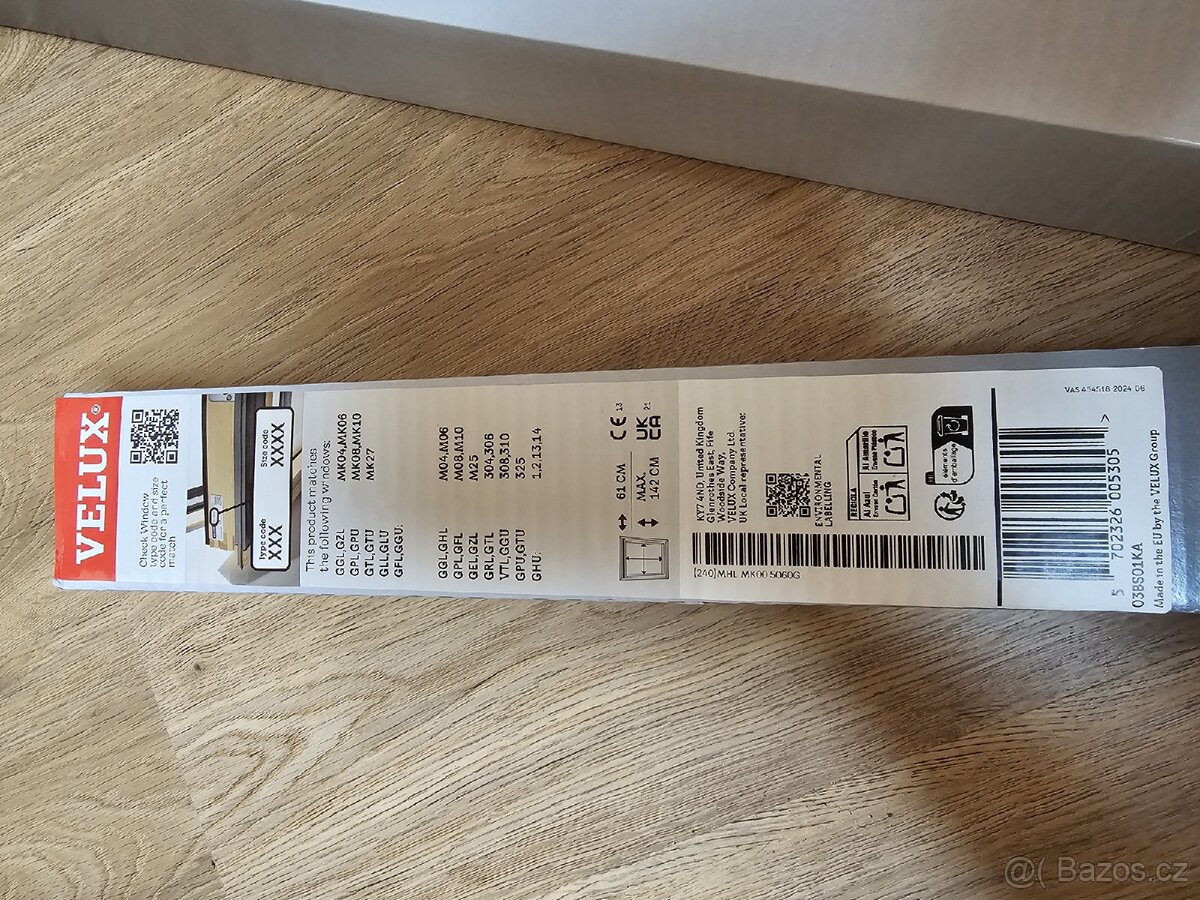 Velux venkovní clona + vnitřní plisé - 6