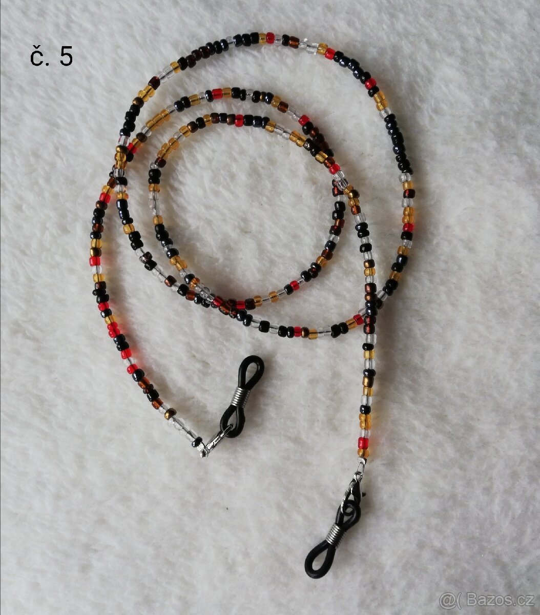 Korálky na brýle a roušky - 6