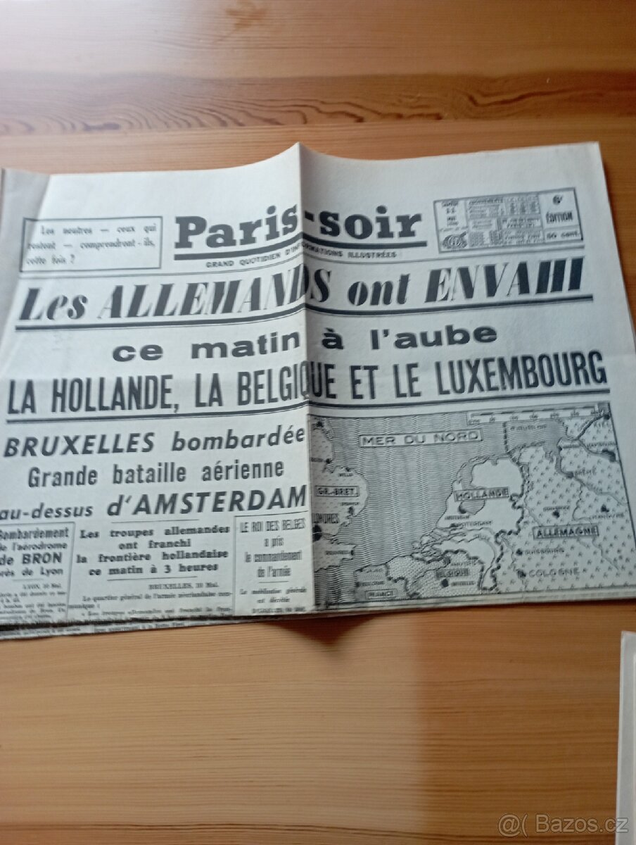 Nabízím staré válečné noviny z Paříže,1939-1940 - 6