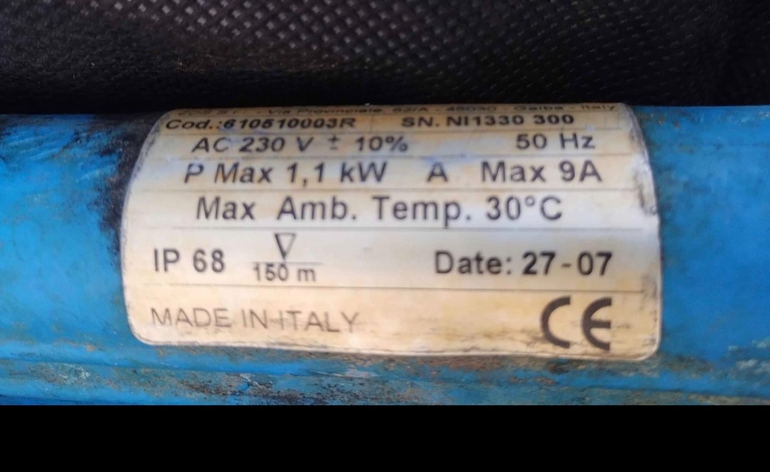 Prodám ponorné čerpadlo značky ZDS model: 02.0 - 6