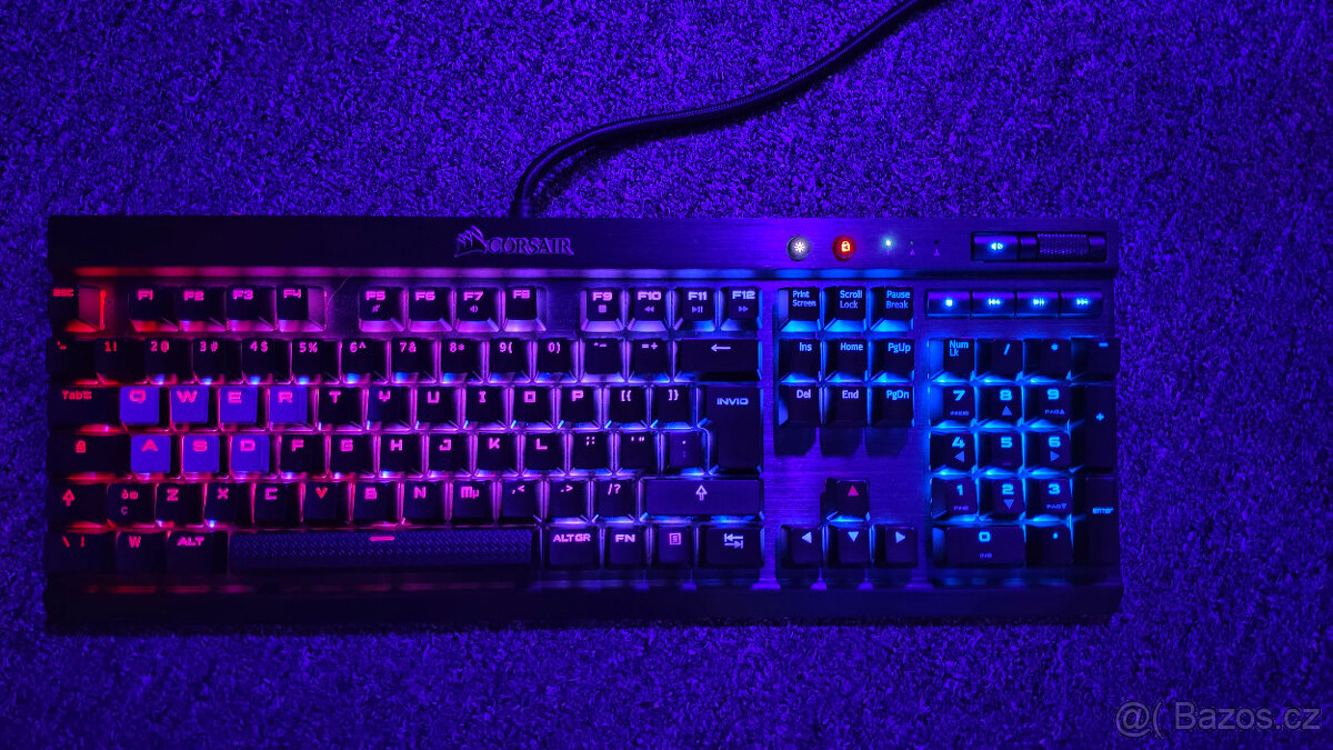 Corsair K70 LUX RGB Mechanical Gaming Keyboard- Brown switch - 6