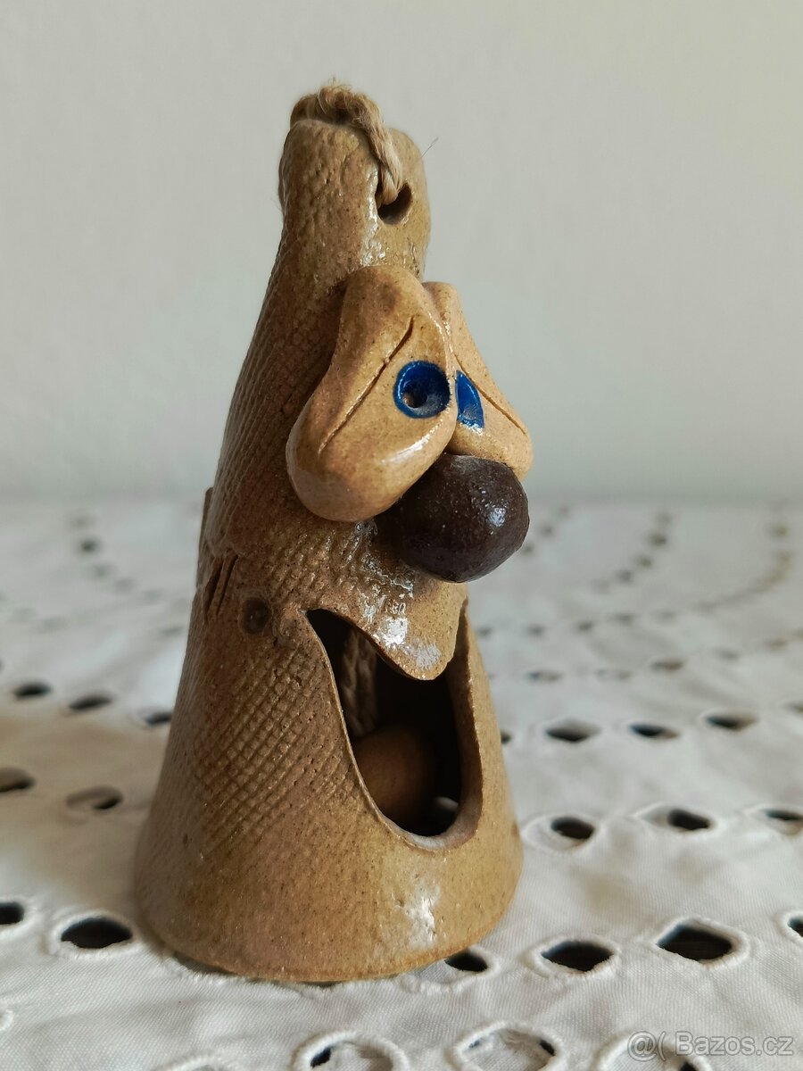 KERAMICKÉ ZDOBENÉ ZVONKY - 4 KS - 6