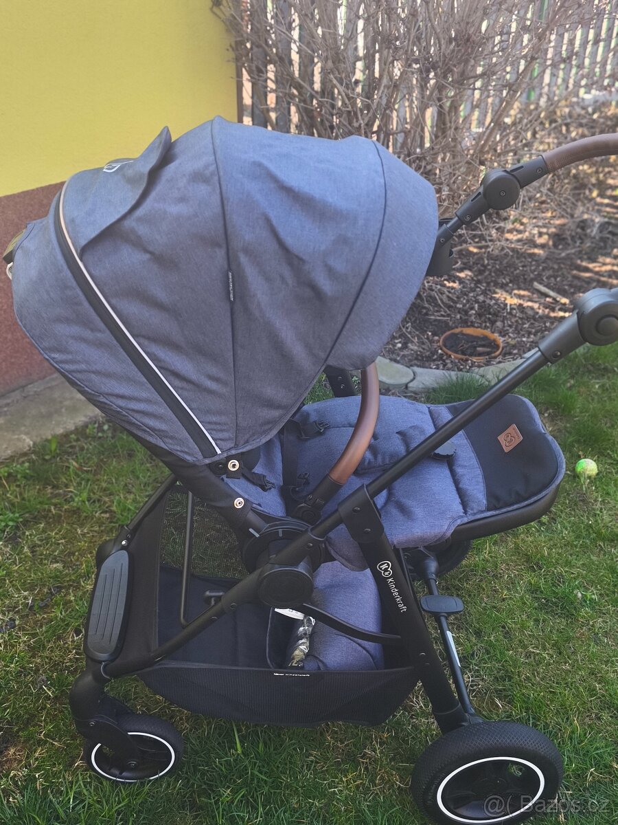 Prodám kočárek sportovní KINDERKRAFT All Road Imperial Blue - 6