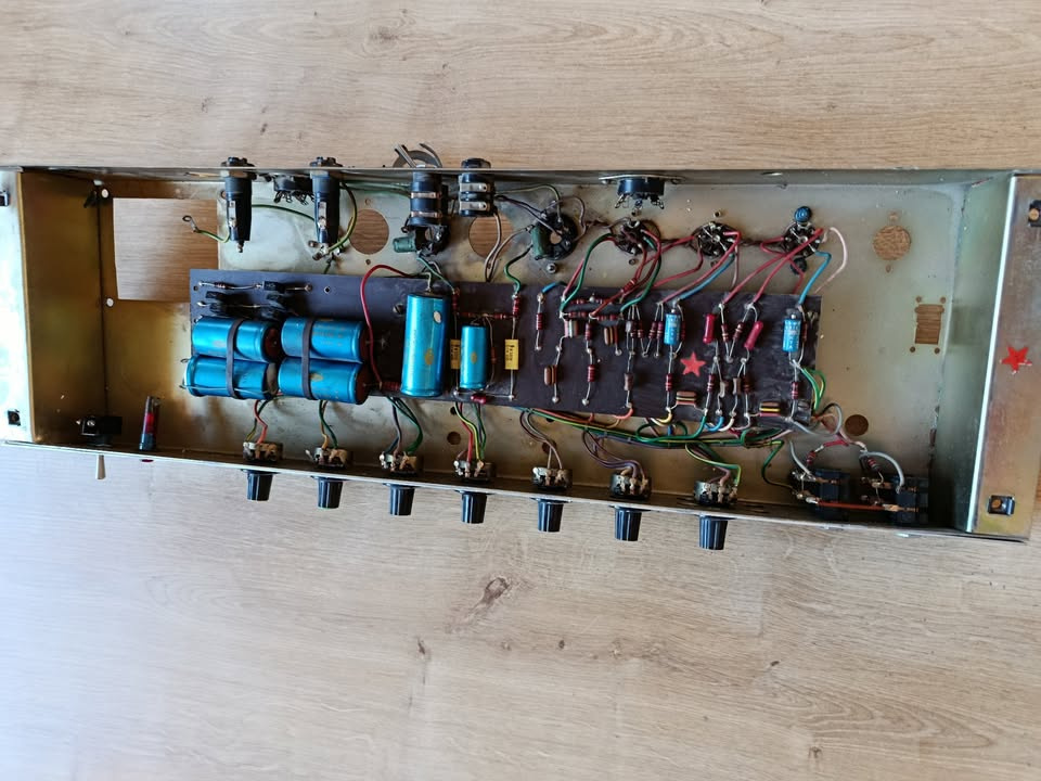 vintage 2x12" Carlsbro zesilovač kombo chassis 1970' - 6