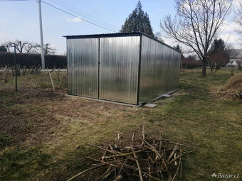 Akční nabídka Plechová garáž 3x5m, v 2 jakosti. - 6