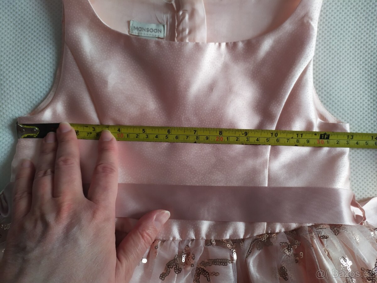 Slavnostní, vánoční šaty, Monsoon, vel. 128/134 - 6