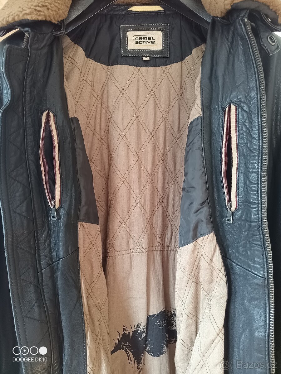 Luxusní kožená bunda Camel - 6