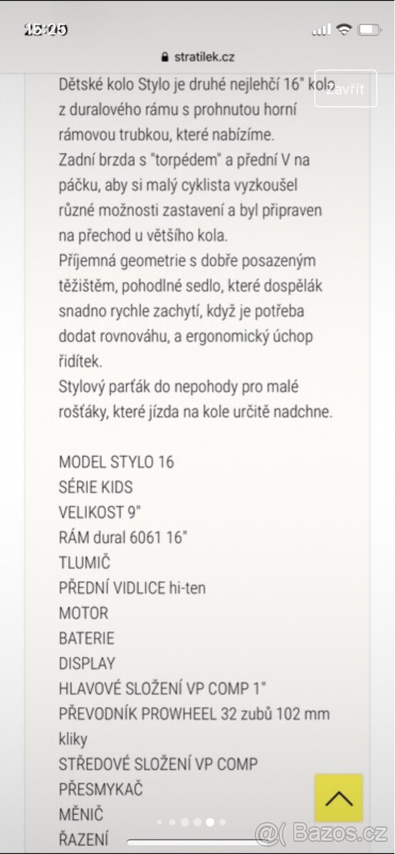 Dětské kolo Author Stylo 16” - 6
