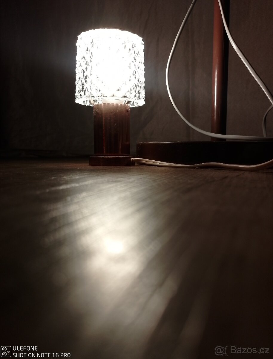 2x retro skleněná lampička Kamenický Šenov - 6