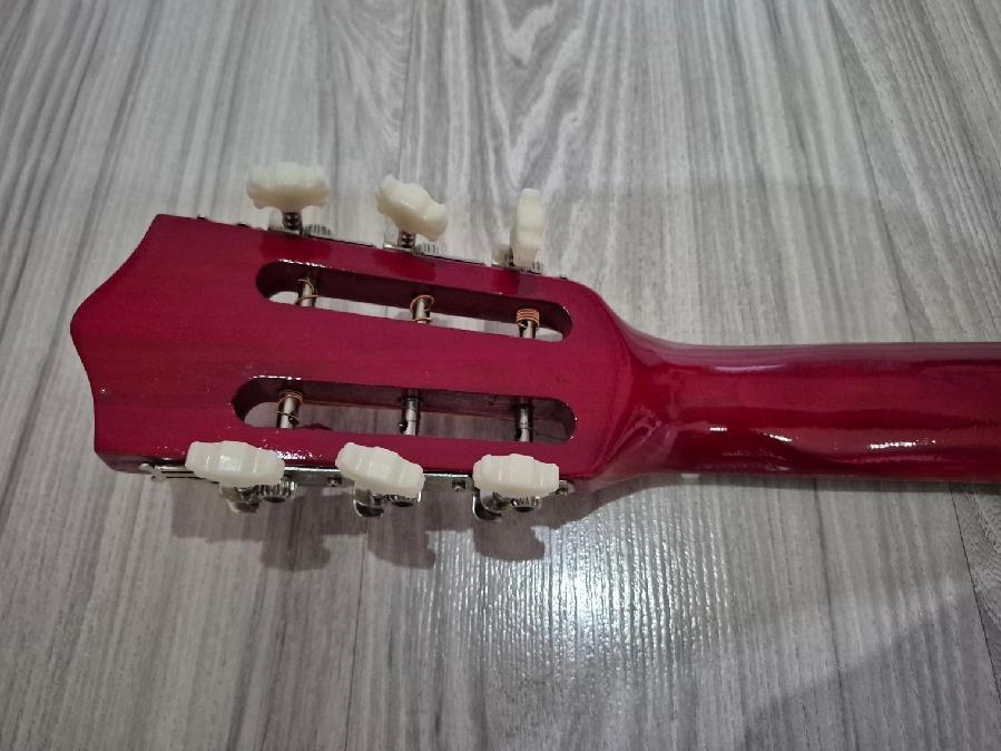 Kytara akustická 3/4, velká, délka 99cm, barva žlutohnědá - 6