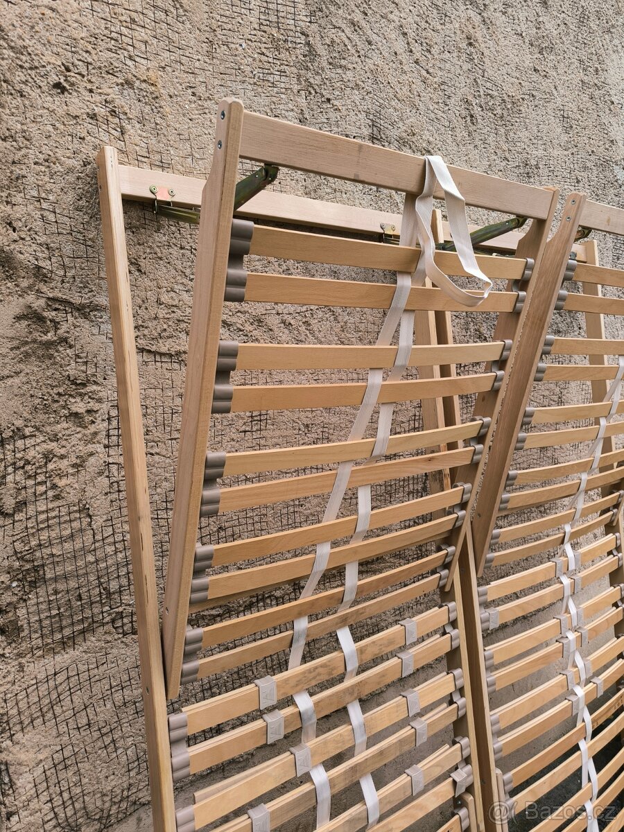 Lamelový polohovatelný rošt - 195 x 75 cm - 2 kusy - 6